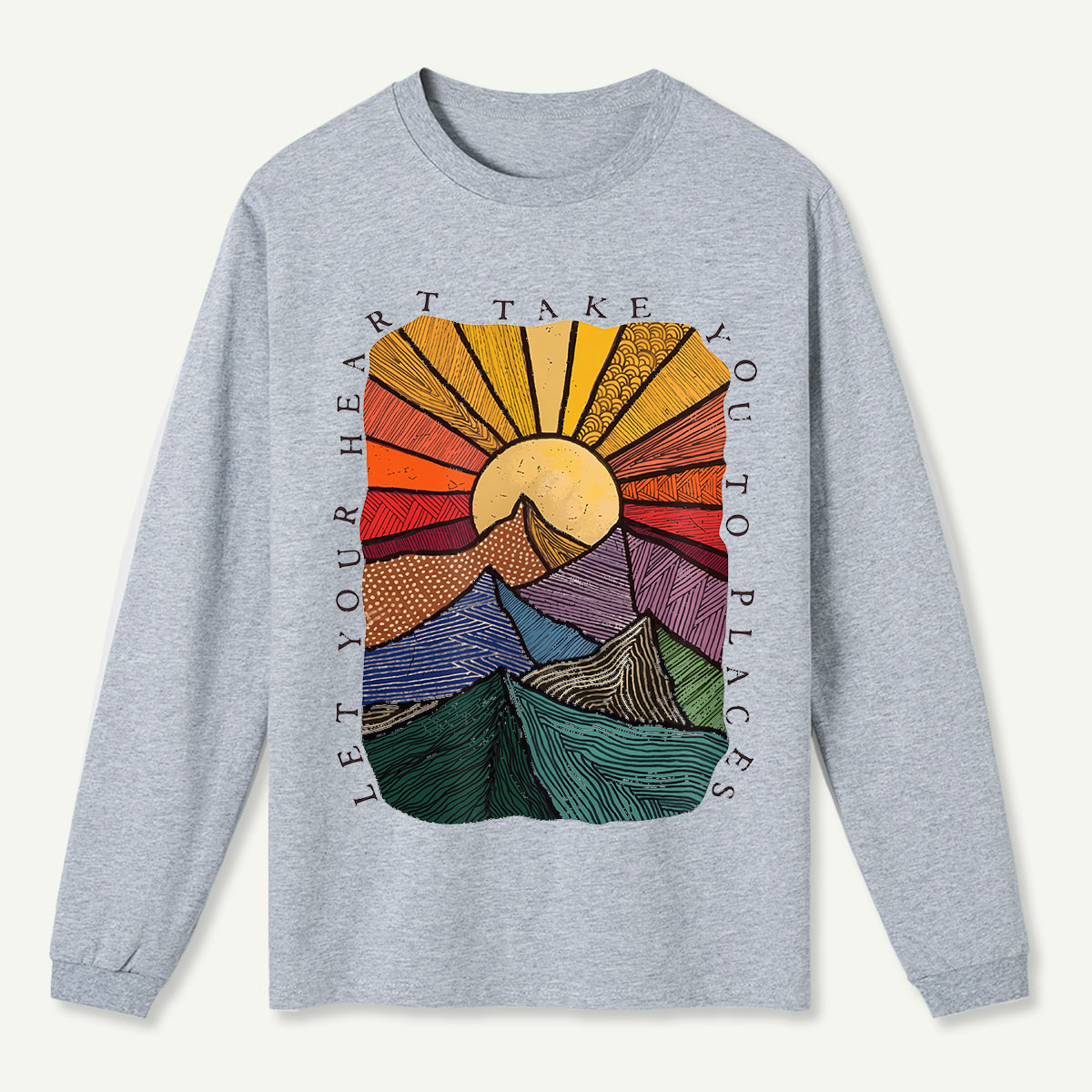 Sunrise Range Graphic Long Sleeve T-Shirt