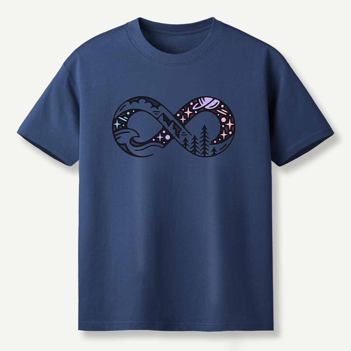 Infinite Forest Mountain Landscape T-Shirt