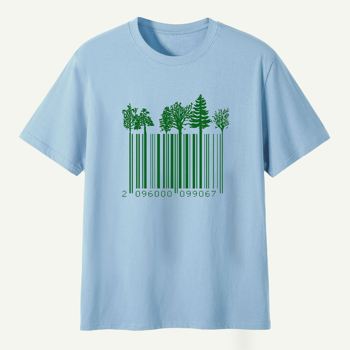Forest Barcode Tree Line T-Shirt