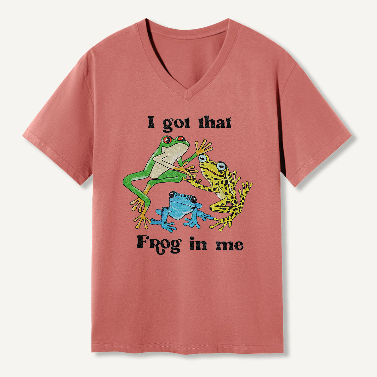 I Got That Frog In Me V-neck T-Shirt