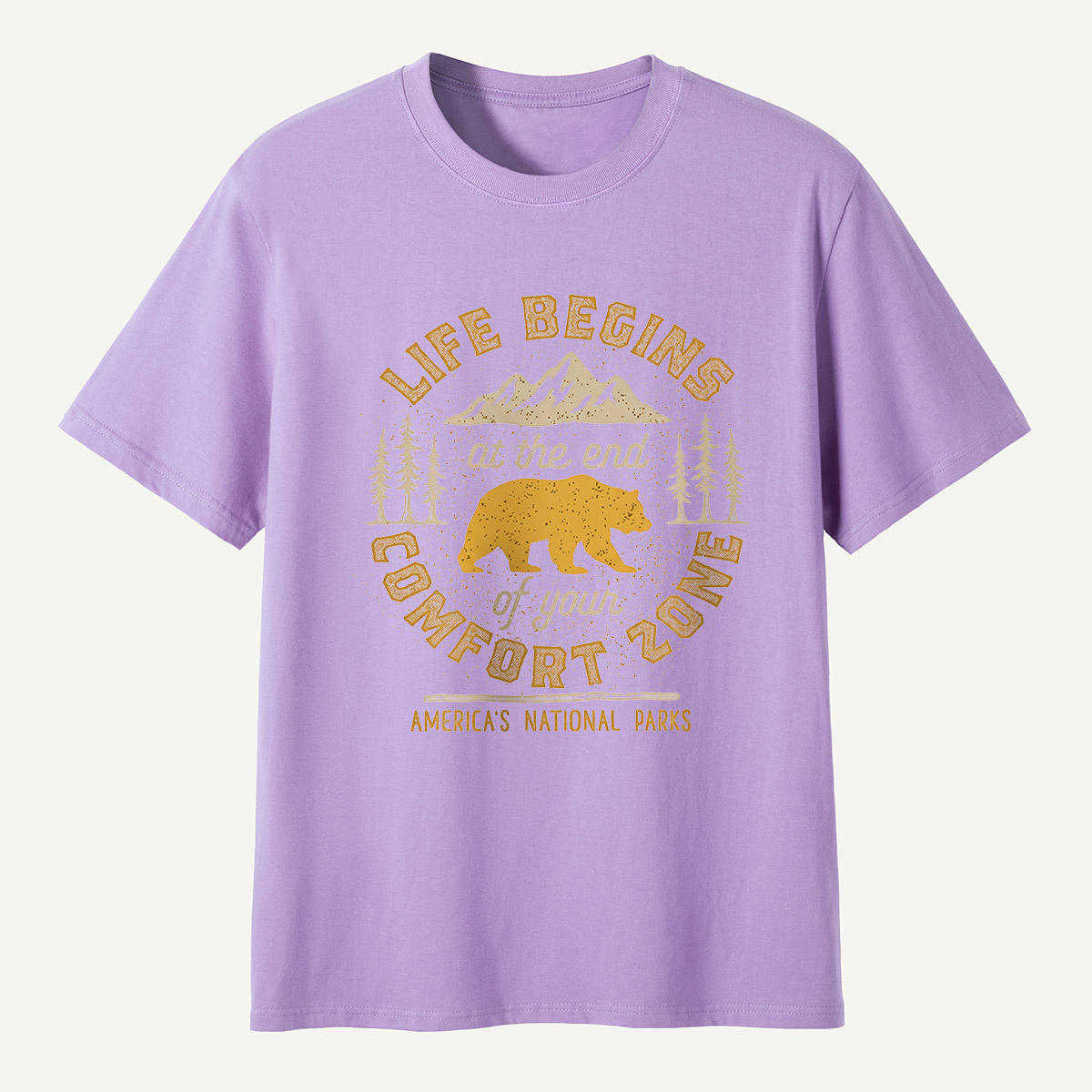 Life Begins at the End of Your Comfort Zone Bear T-Shirt