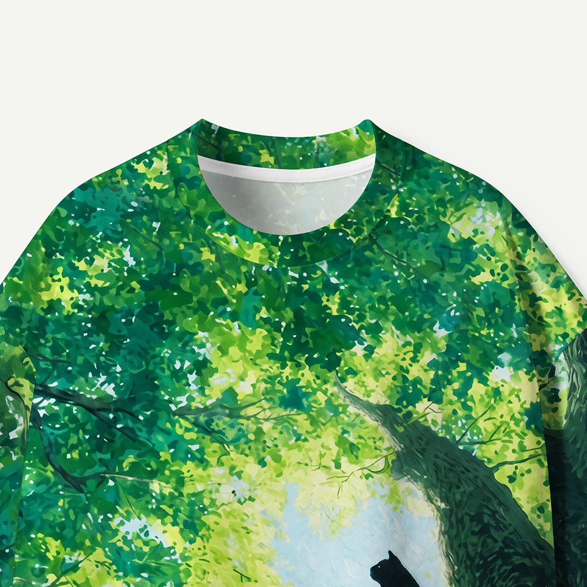 Retro Cat Art Print Premium Eco Tee