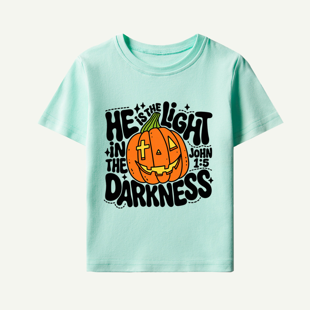 Silly Jack O Lantern Face Kids T-Shirt