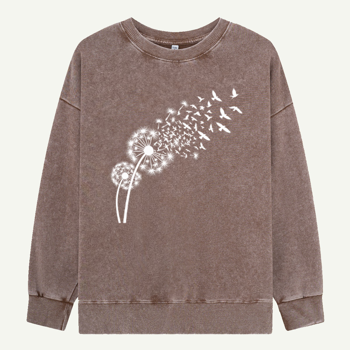 Dandelion Birds Freedom Nature Washed Sweatshirts