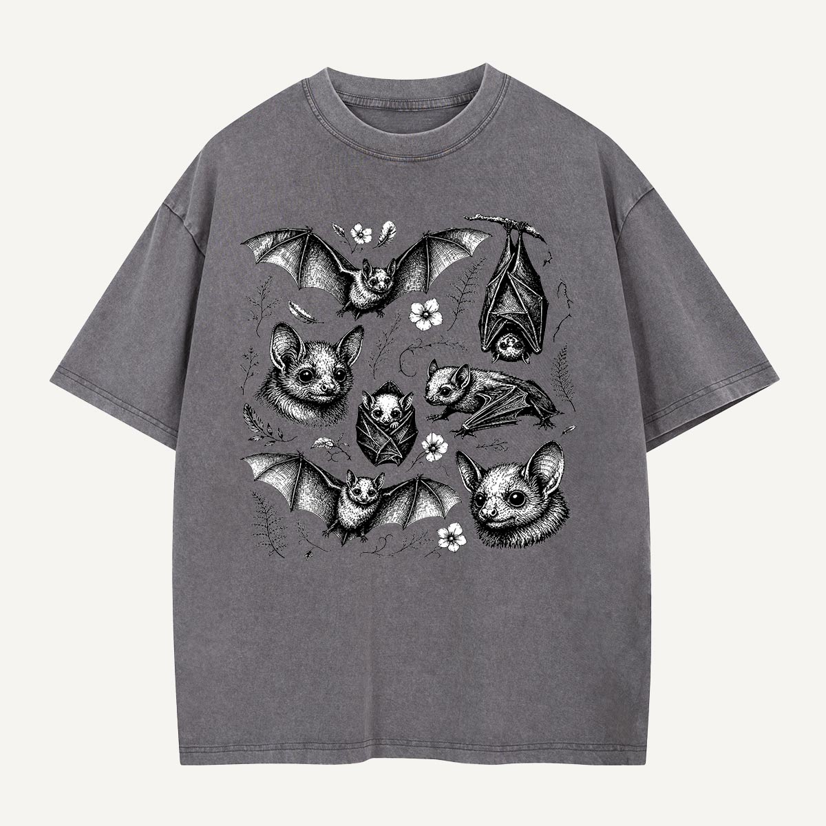 Bat Garden Roll Call Washed T-Shirt