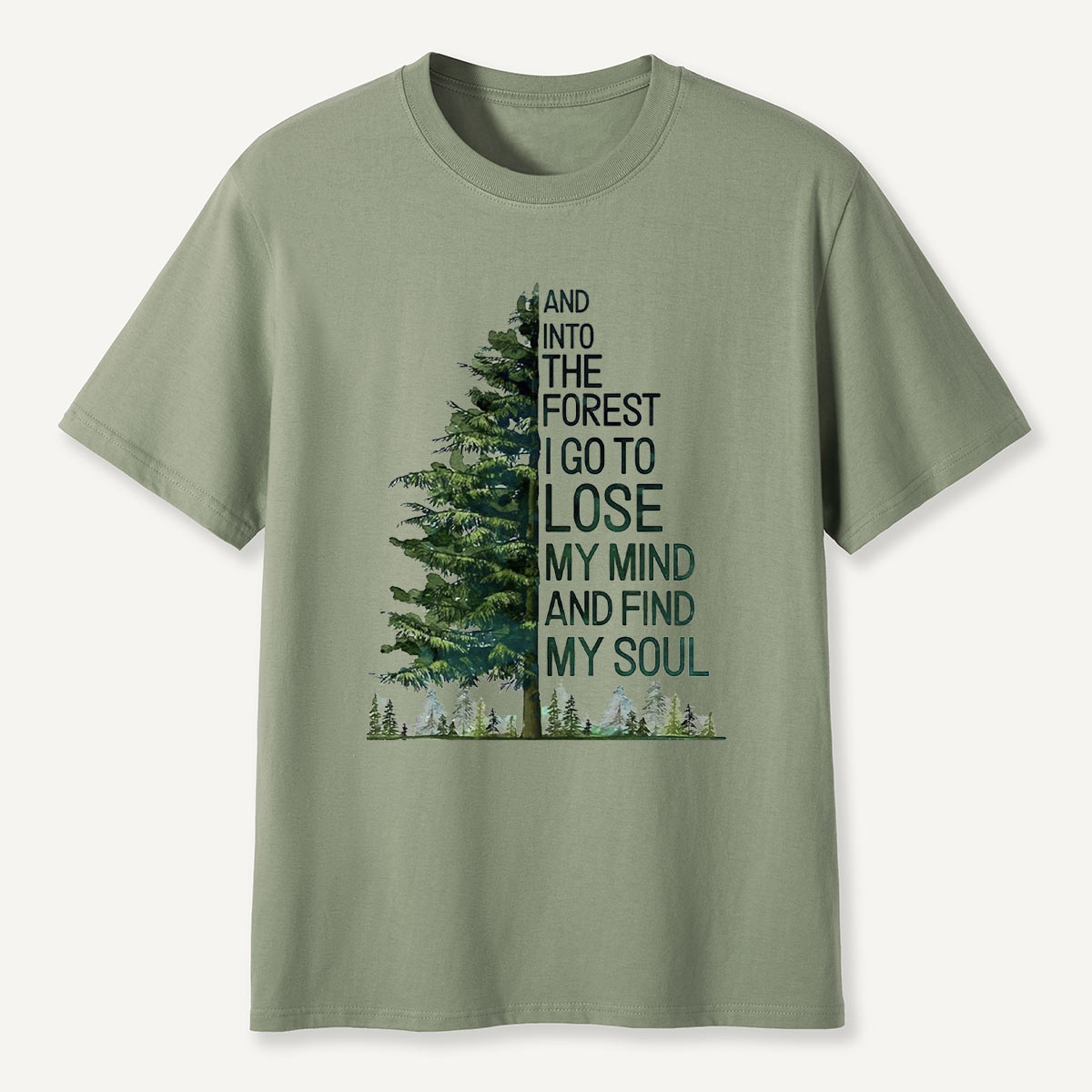 Tree Outdoor Hiking Adventure Forest Nature T-Shirt