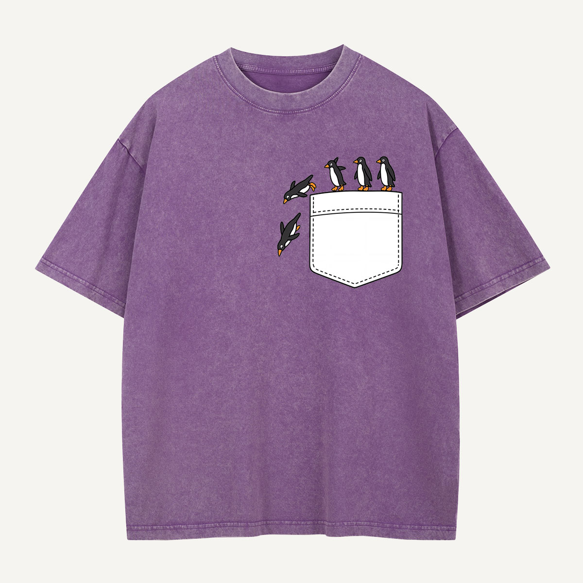 Seasonal Support Penguins Weather Lineup Washed T-Shirt