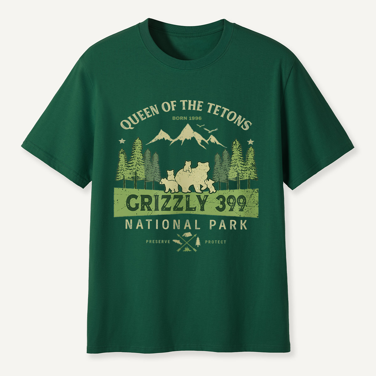 Legend of the Tetons Grizzly 399 National Park T-Shirt