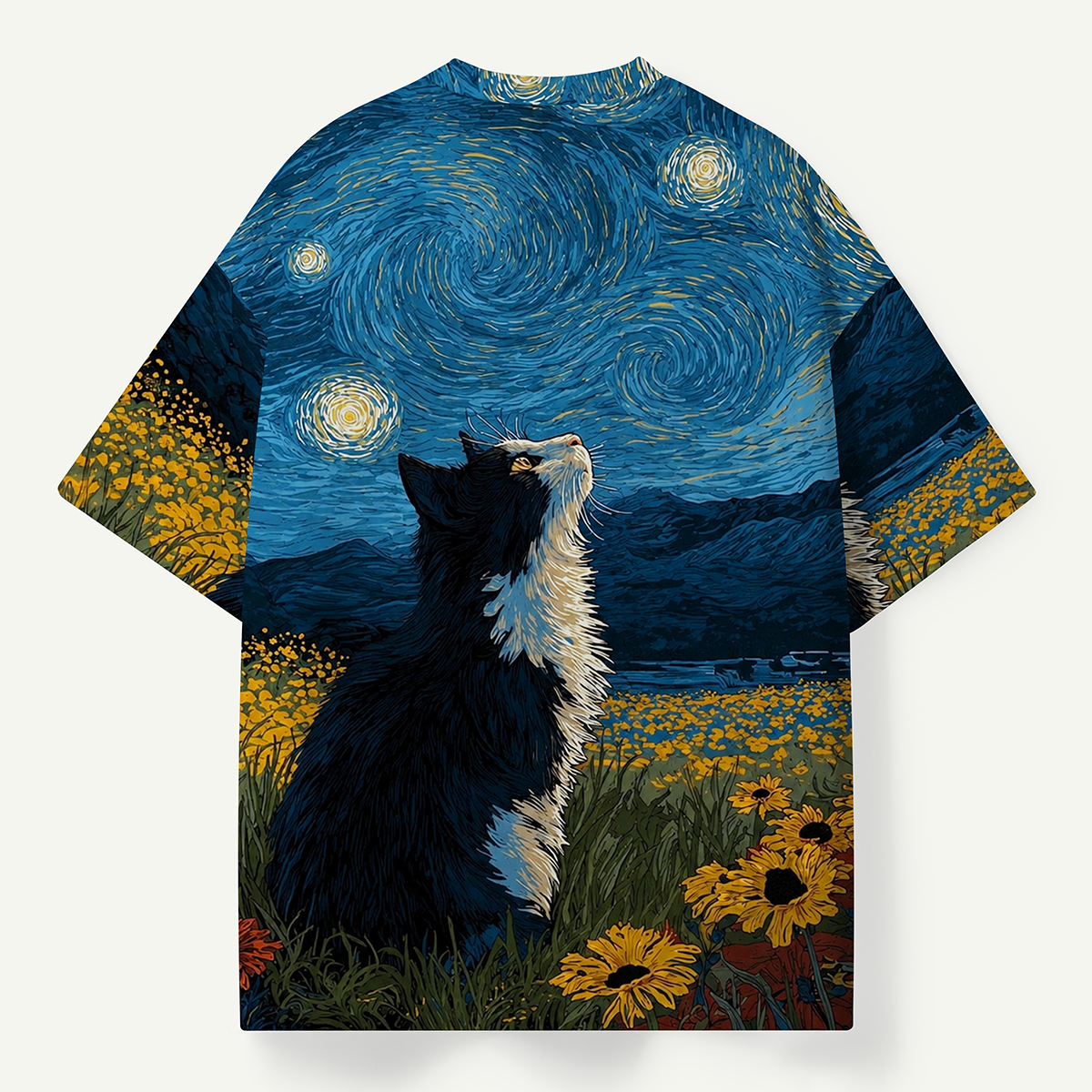 Starry Night Cat Premium Eco Tee