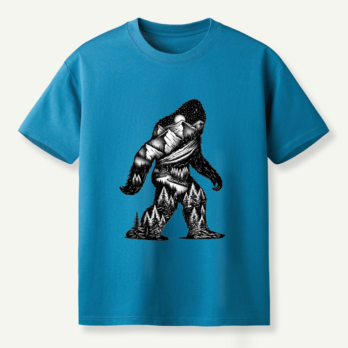 Gorilla Mountain Forest River Wilderness Silhouette T-Shirt