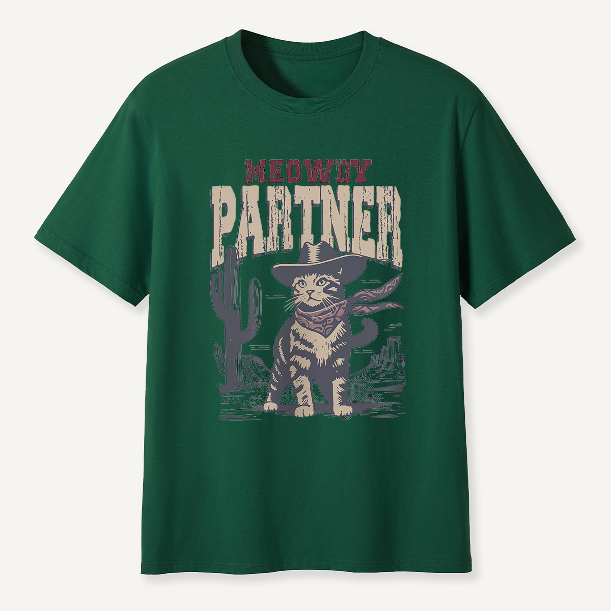Meowdy Partner Cowboy Cat T-Shirt