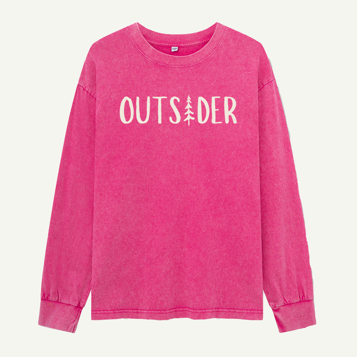 Born to Be an Outsider Washed Long Sleeves