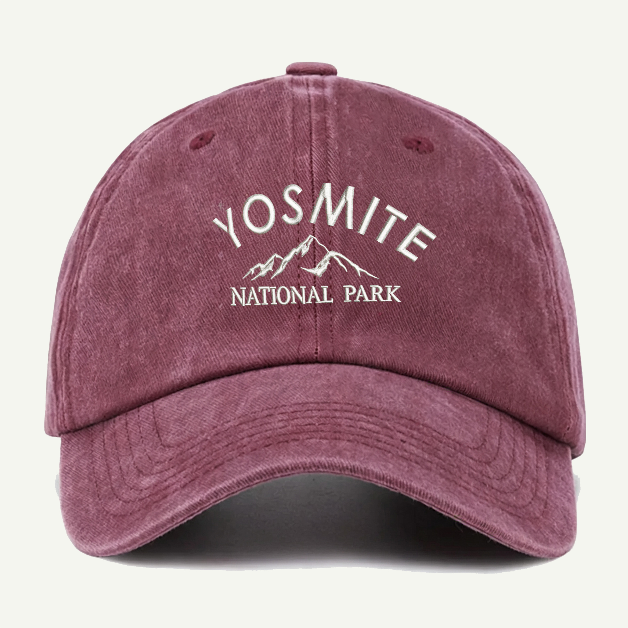 Yosemite National Park Mountain Washed Embroidered Hat