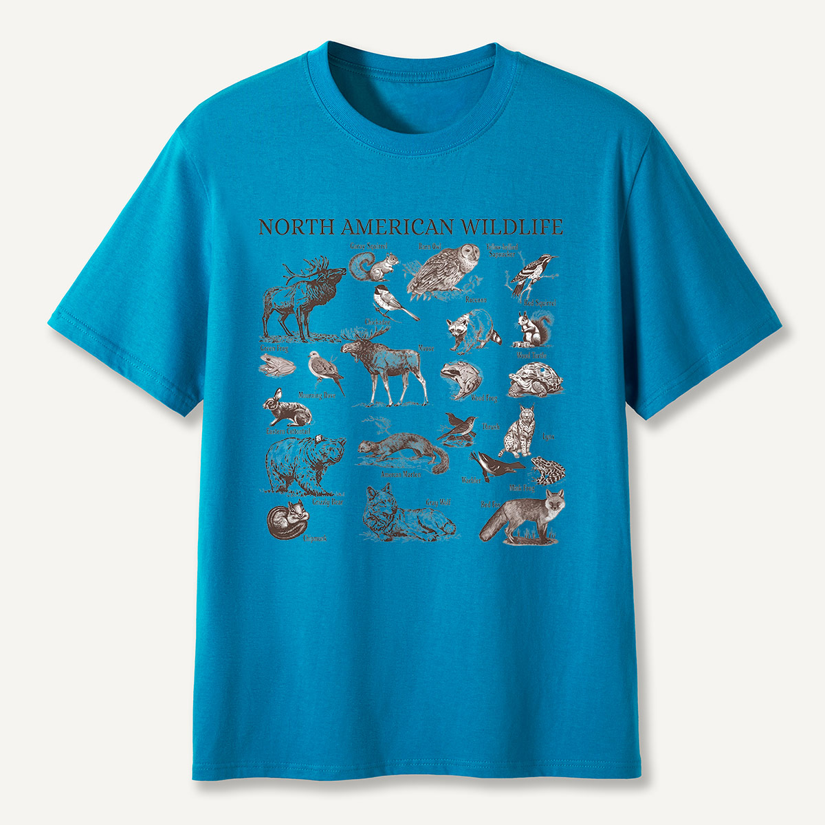 North American Wildlife Vintage T-Shirt