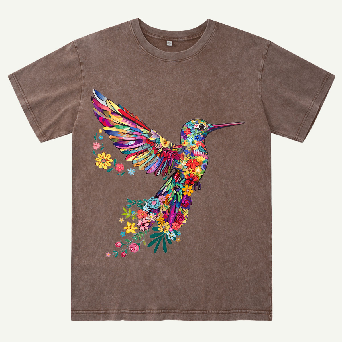Animal Lover Hummingbird Washed T-Shirt