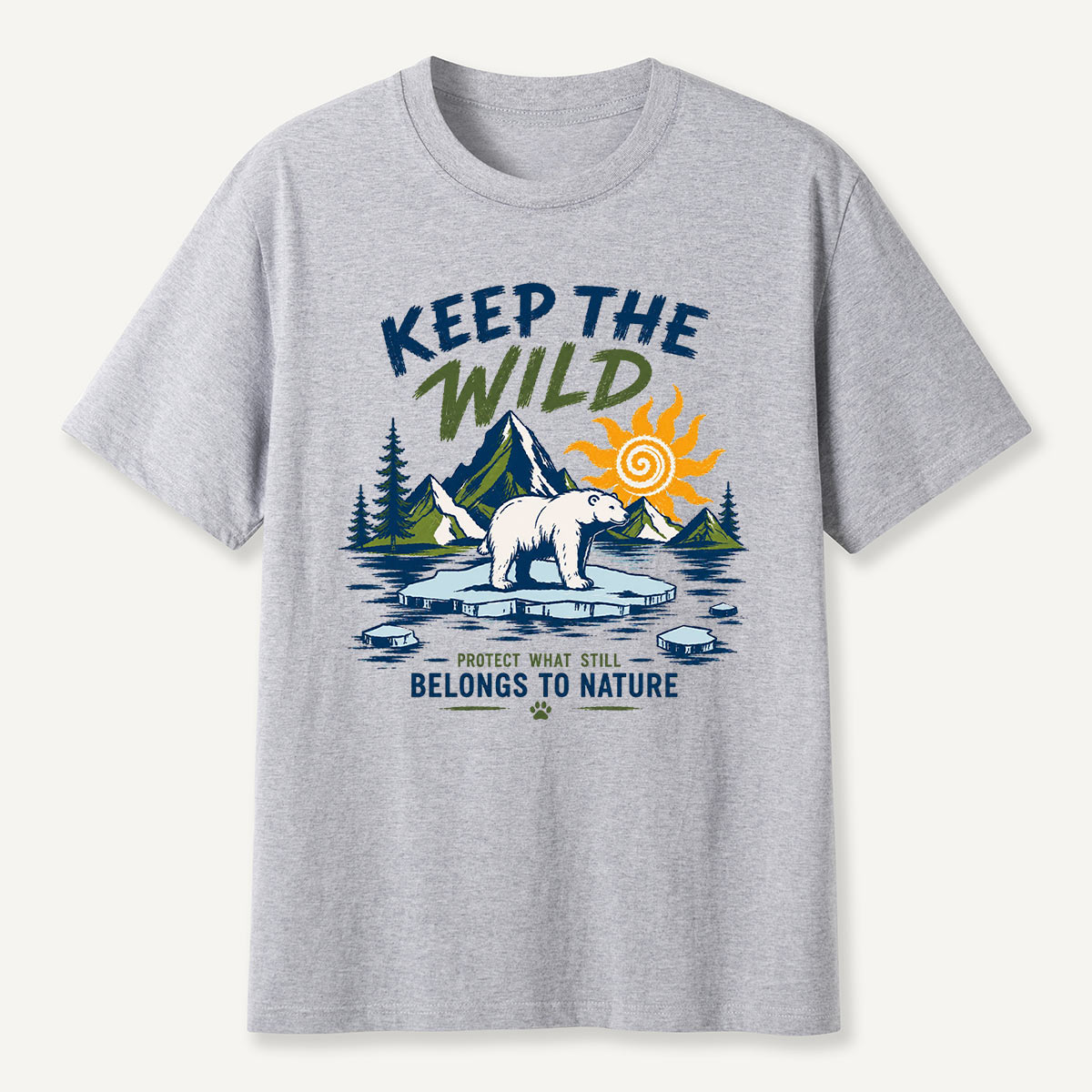 Keep the Wild Outdoor Adventure Wild Arctic Bear T-Shirt