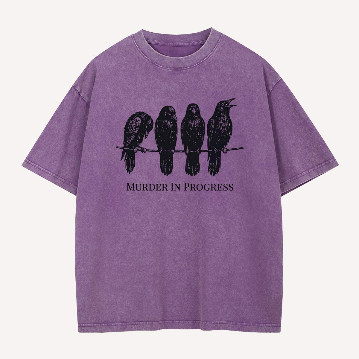 Murder in Progress Washed T-Shirt