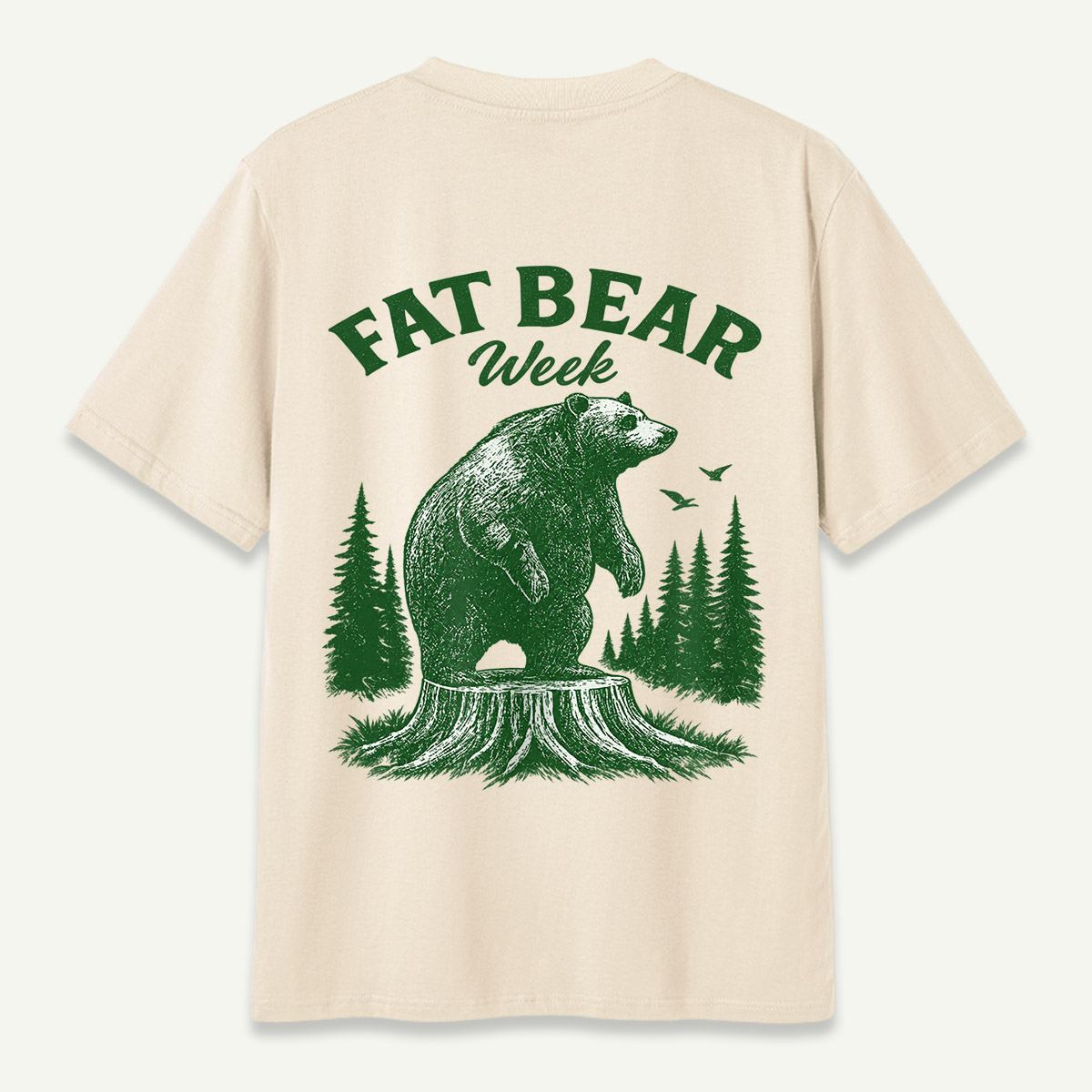 Fat Bear Week Vintage Forest Bear T-Shirt