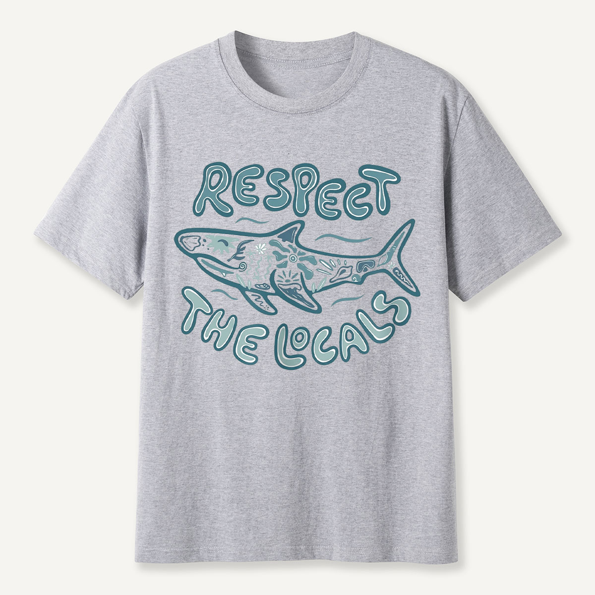 Coastal Ocean Shark Respect the Ocean Wildlife T-Shirt