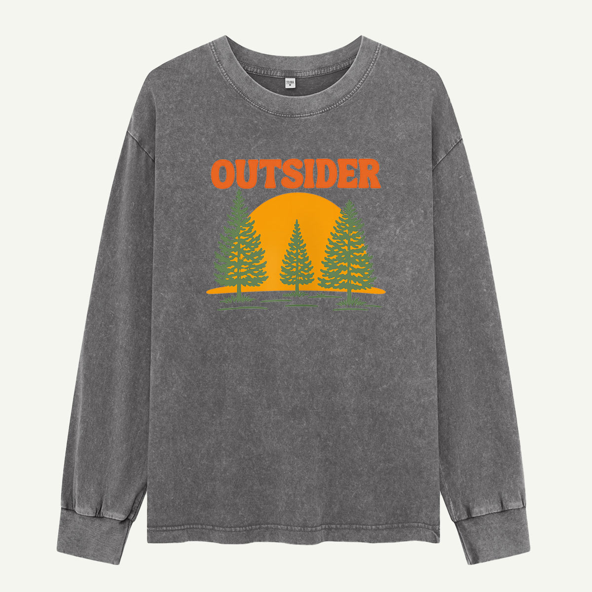 Outsider Among the Pines Washed Long Sleeves