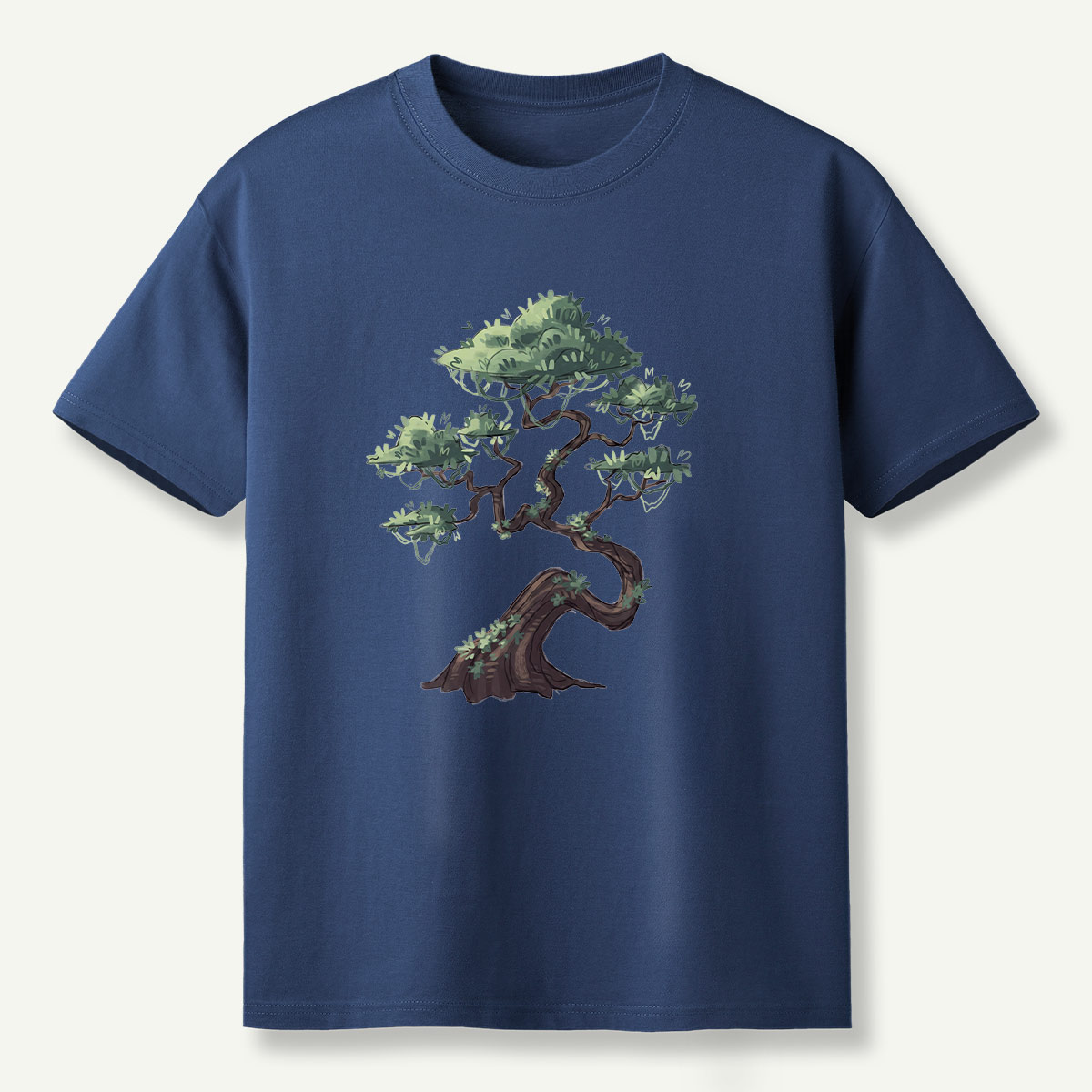Windswept Pine Tree Ink Art T-Shirt