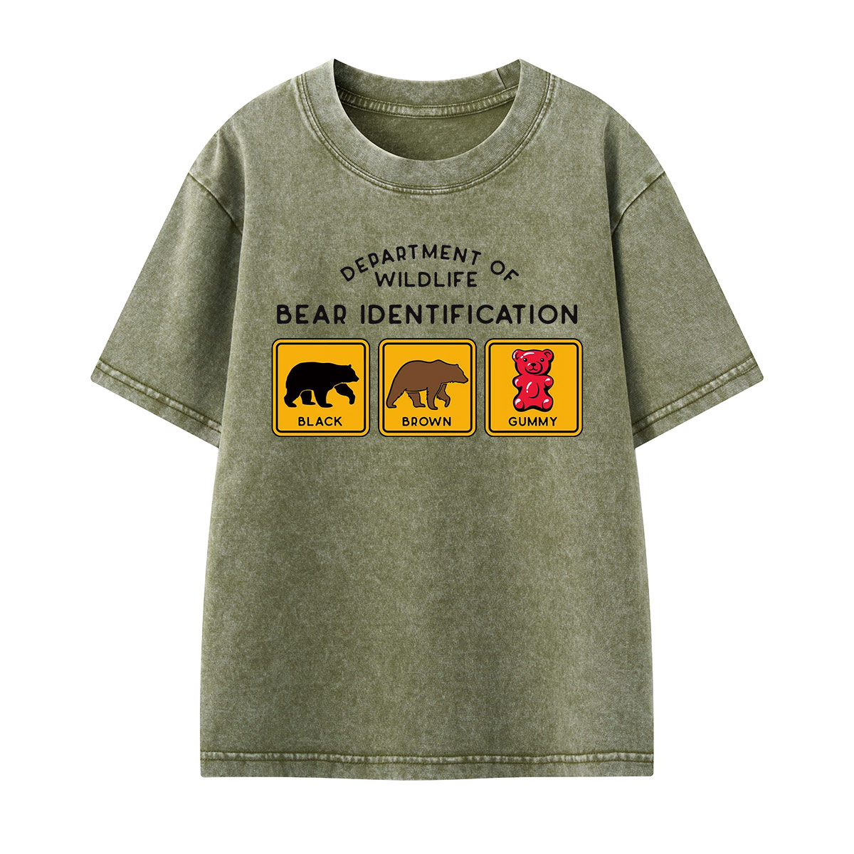 Bear Tee Cotton Classic Kids Washed T-Shirt