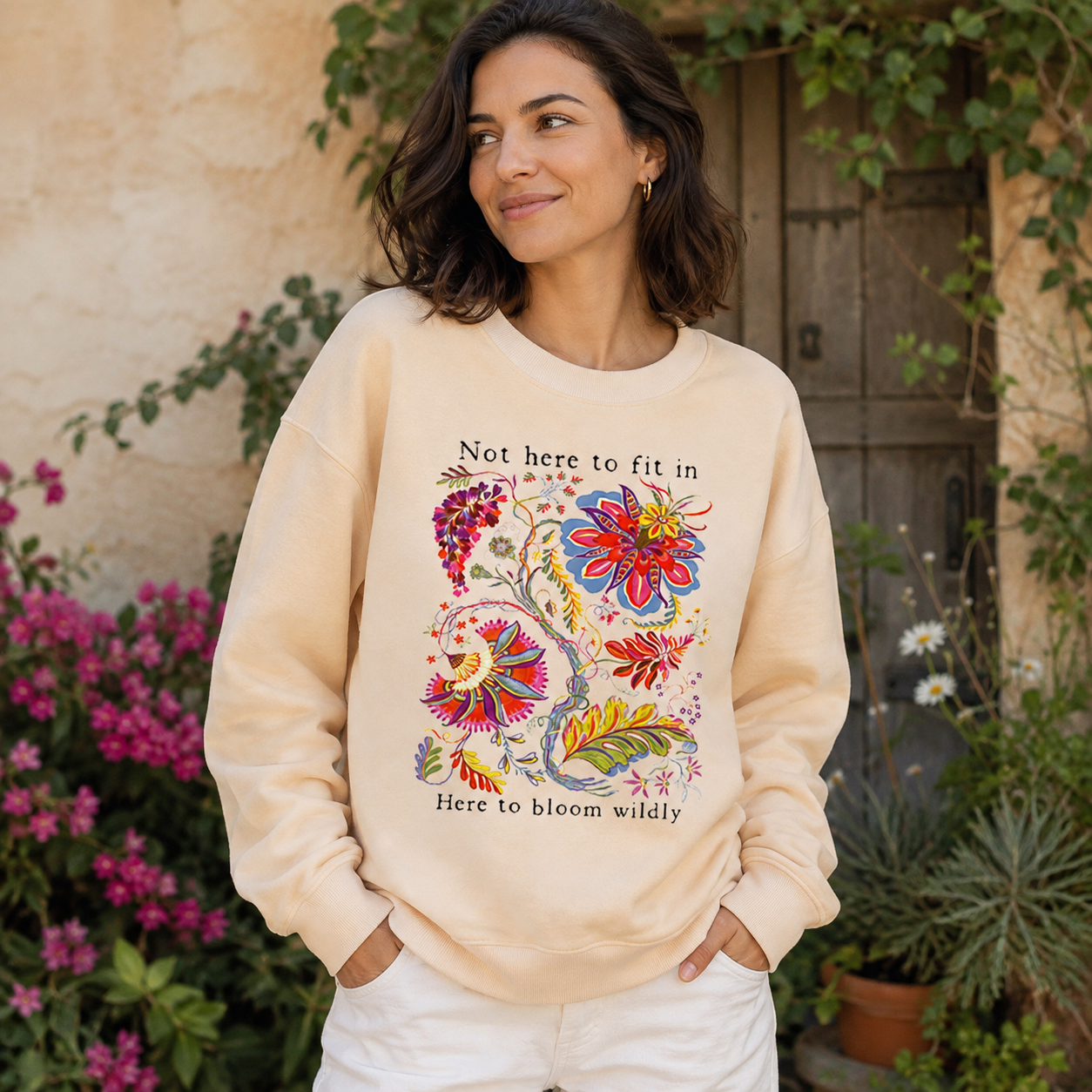 Bloom Wildly Flower Sweatshirts