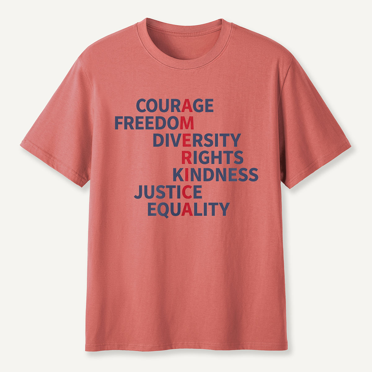 Courage Freedom Diversity Rights Tee