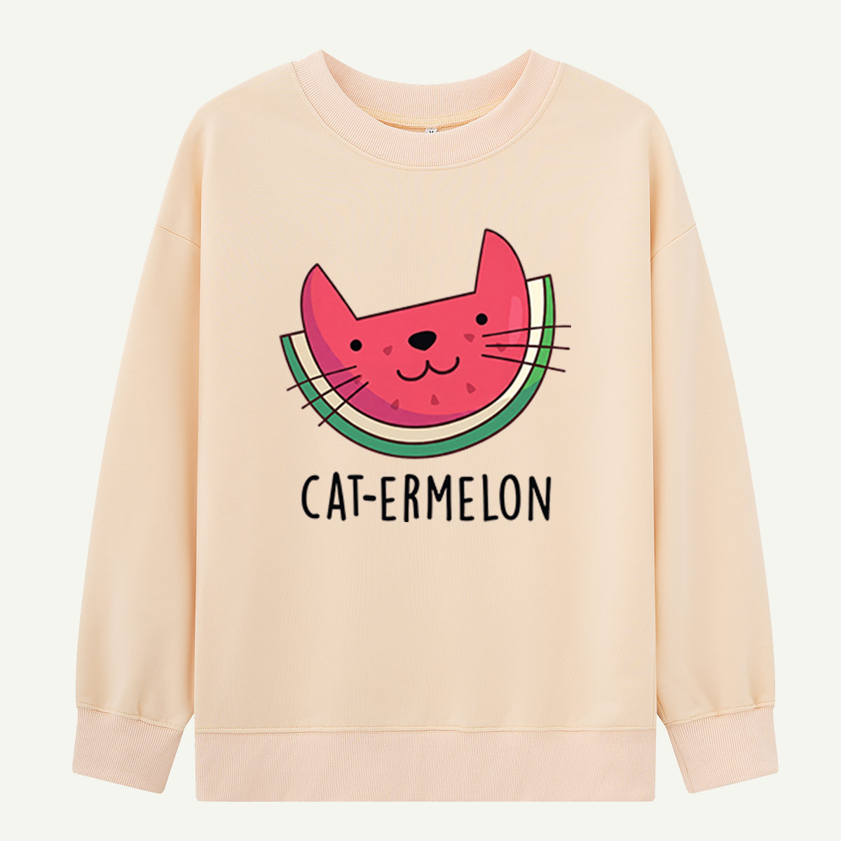 Cat Ermelon Slice Sweatshirts