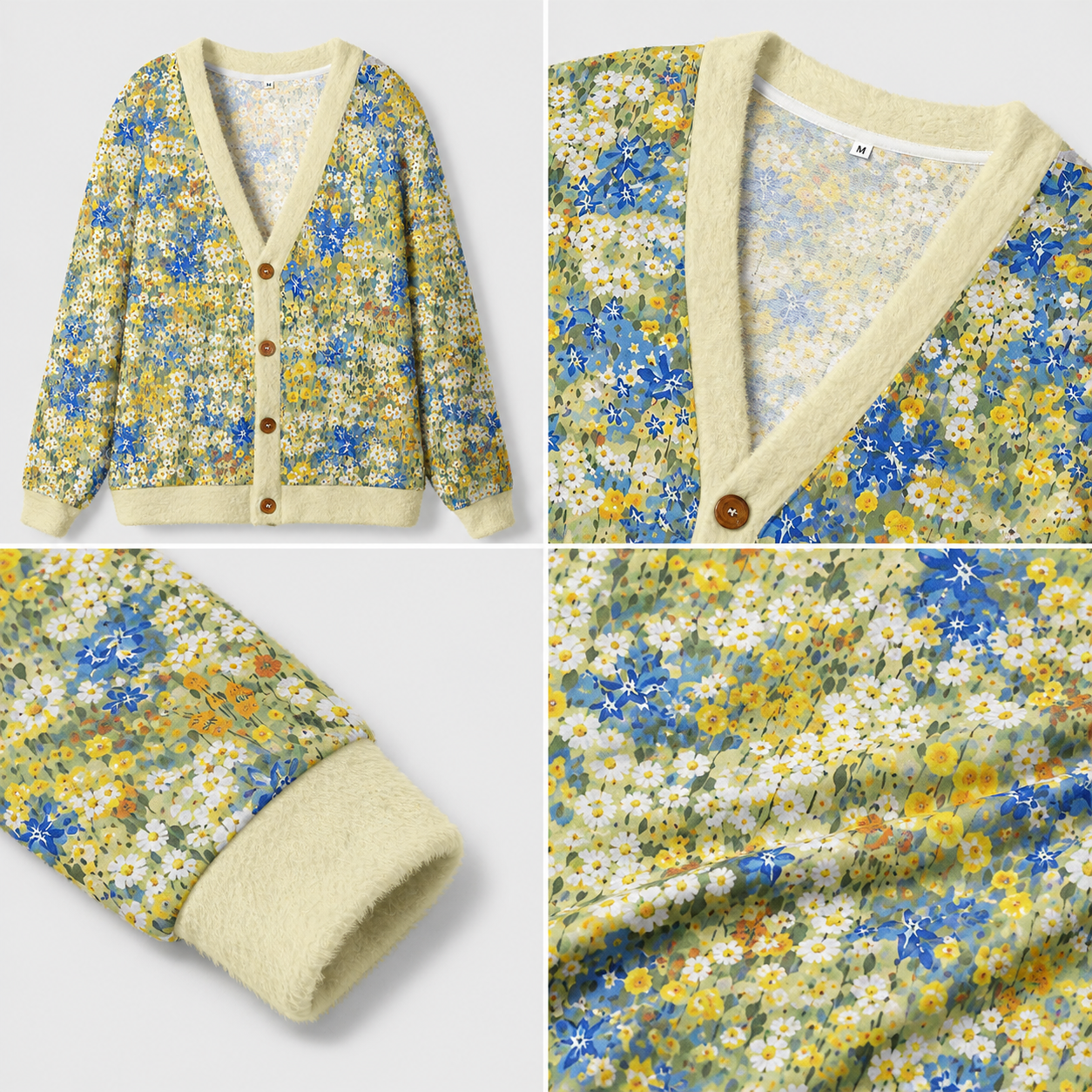 A Meadow in Full Bloom Ugly Cardigan Sweaters