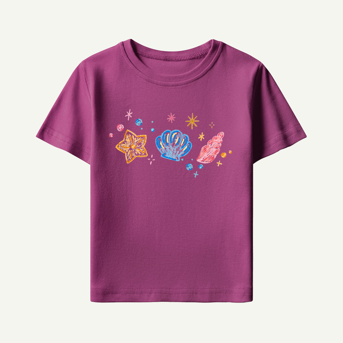 Sparkling Sea Treasures Navy Kids T-Shirt