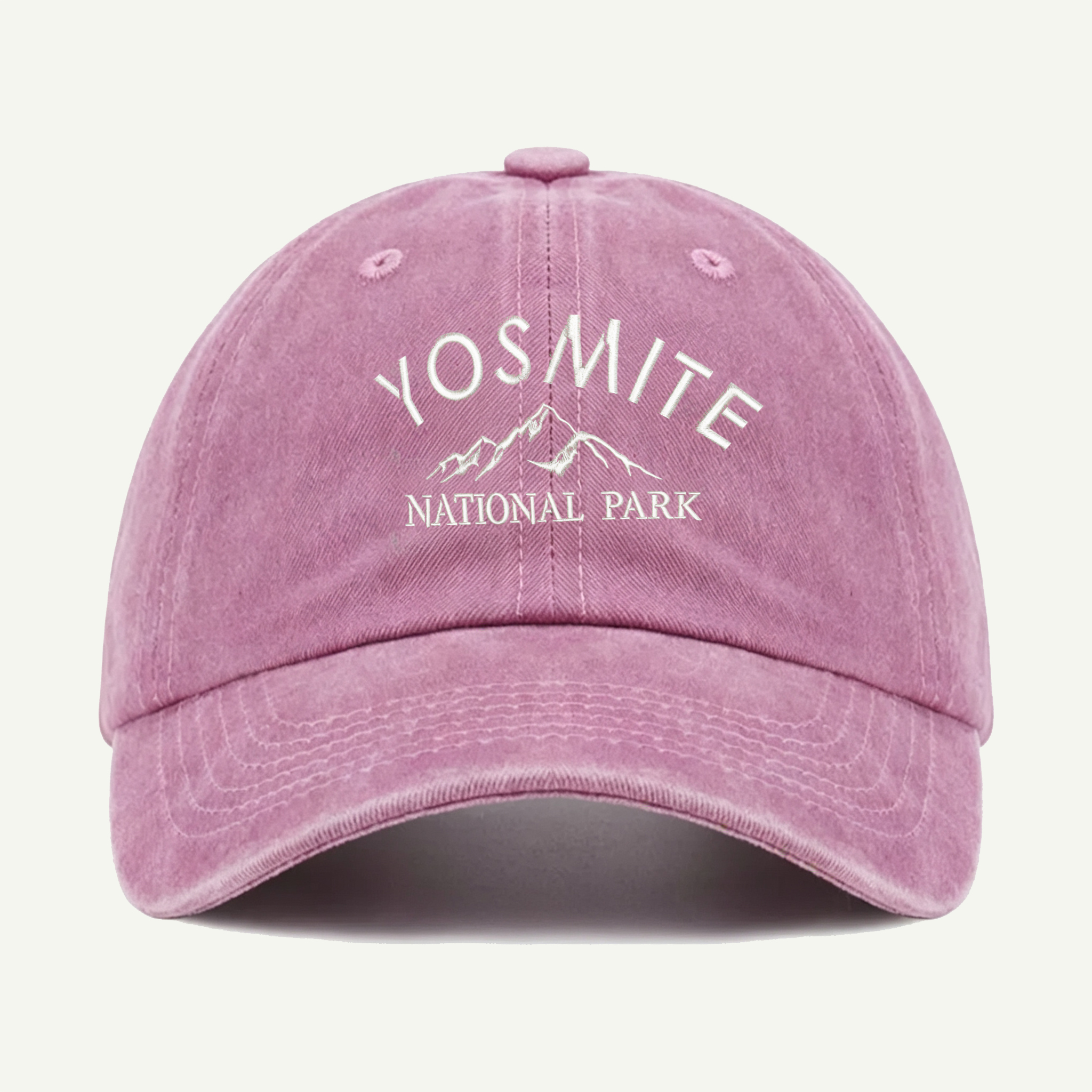 Yosemite National Park Mountain Washed Embroidered Hat
