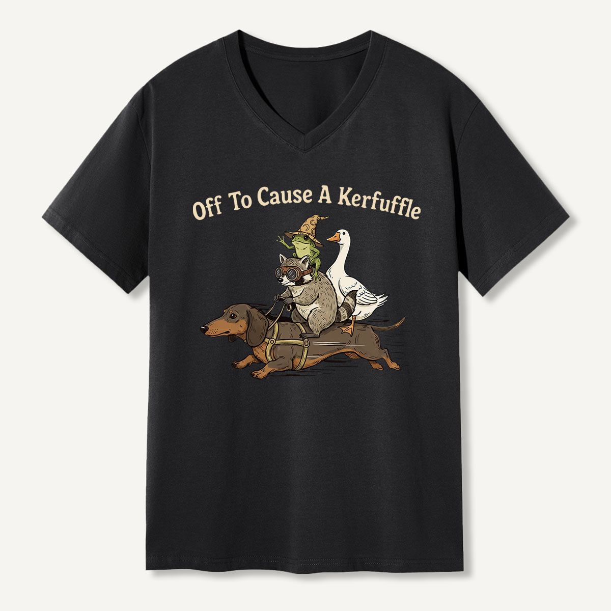 Off To Cause A Kerfuffle V-neck T-Shirt