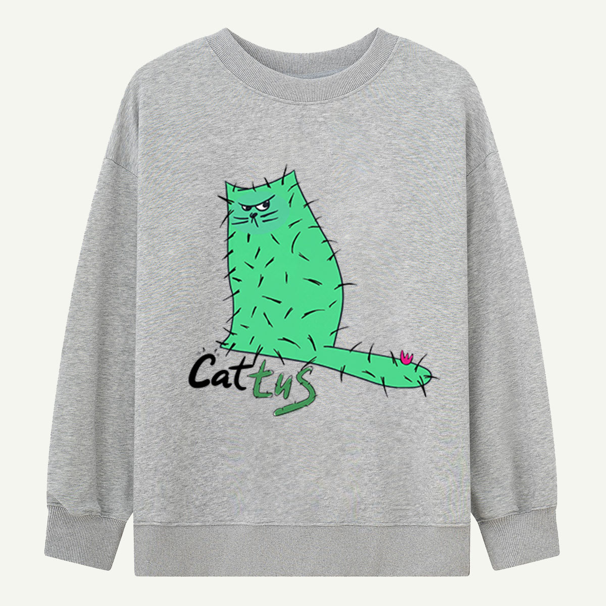 Cattus Cat Cactus Sweatshirts