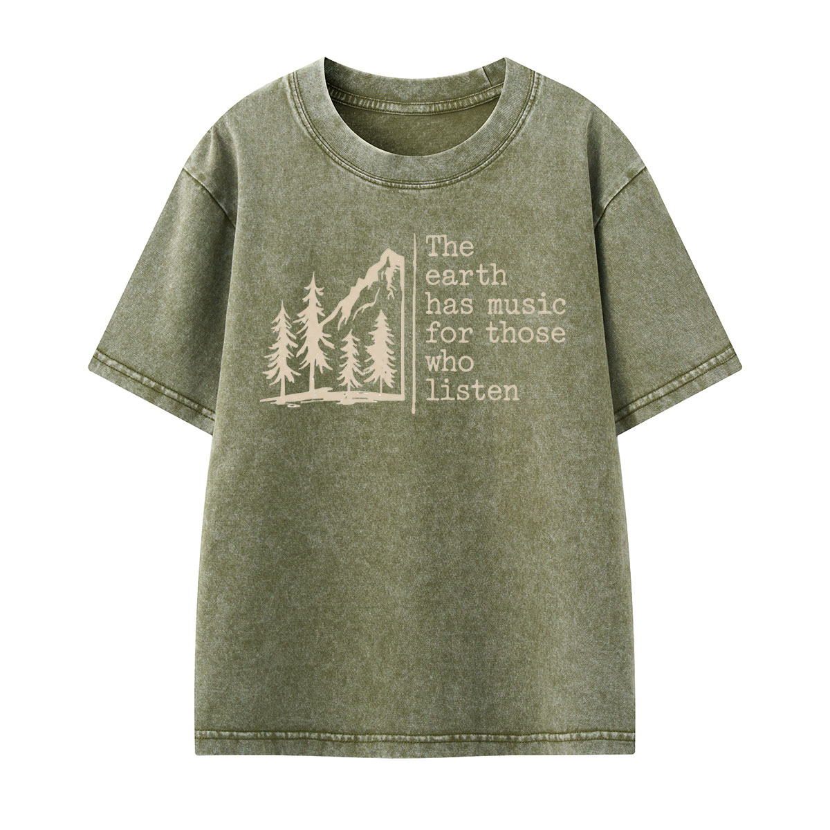 The Earth Has Music Kids Washed T-Shirt