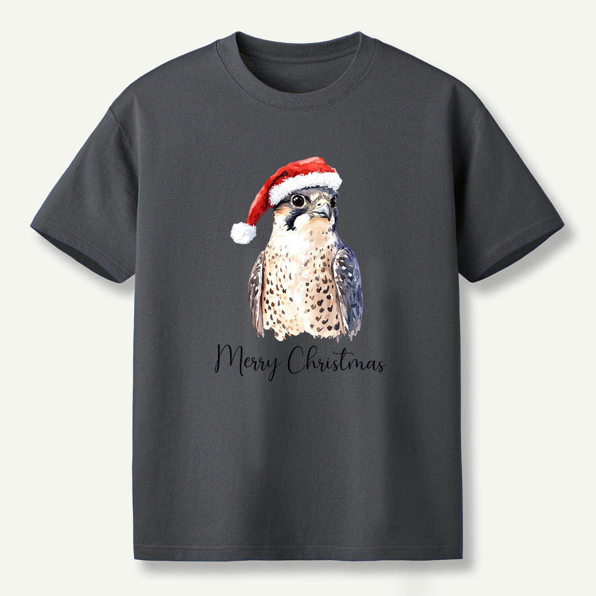 Merry Christmas Falcon Santa Hat T-Shirt