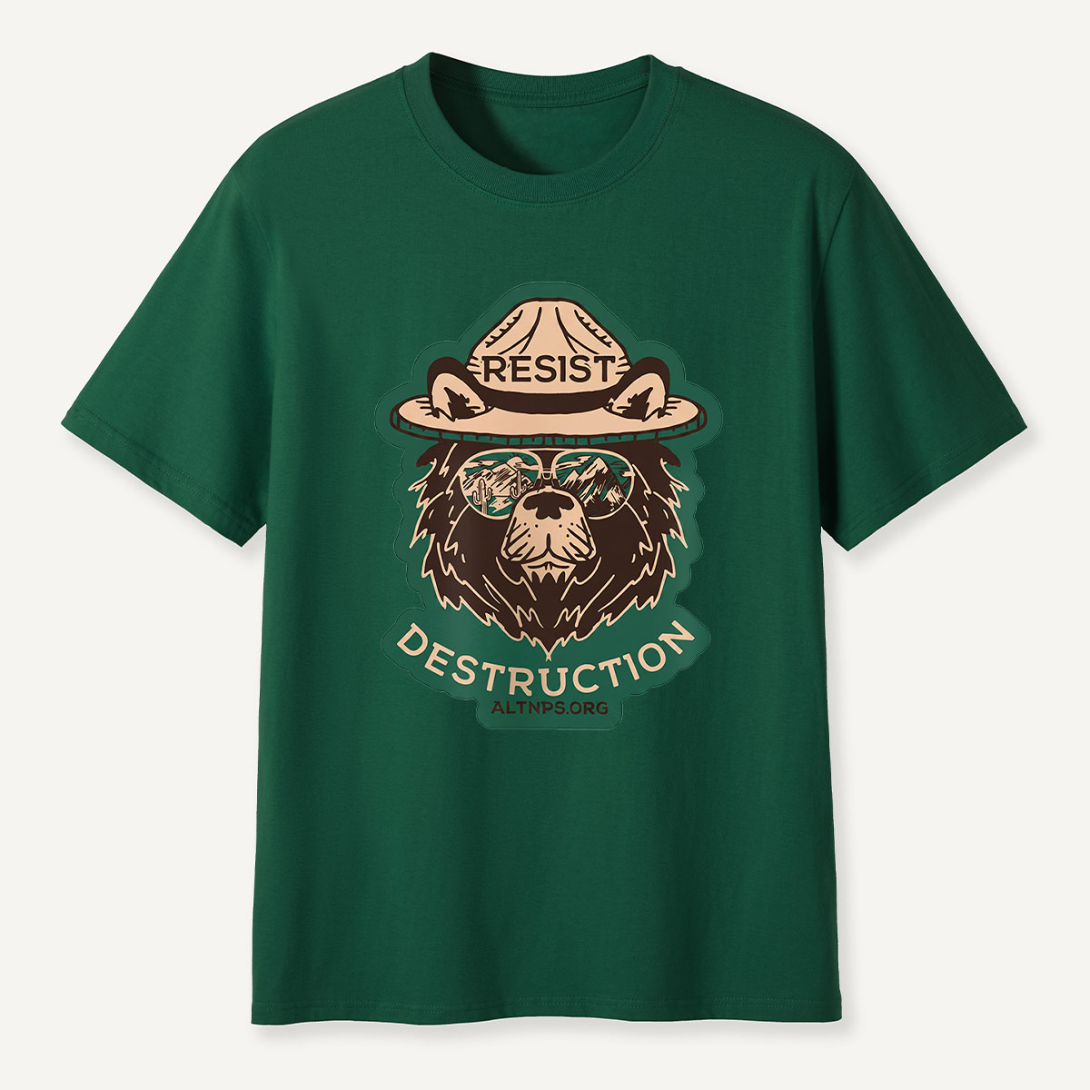 Resist Destruction Ranger Bear Activist T-Shirt