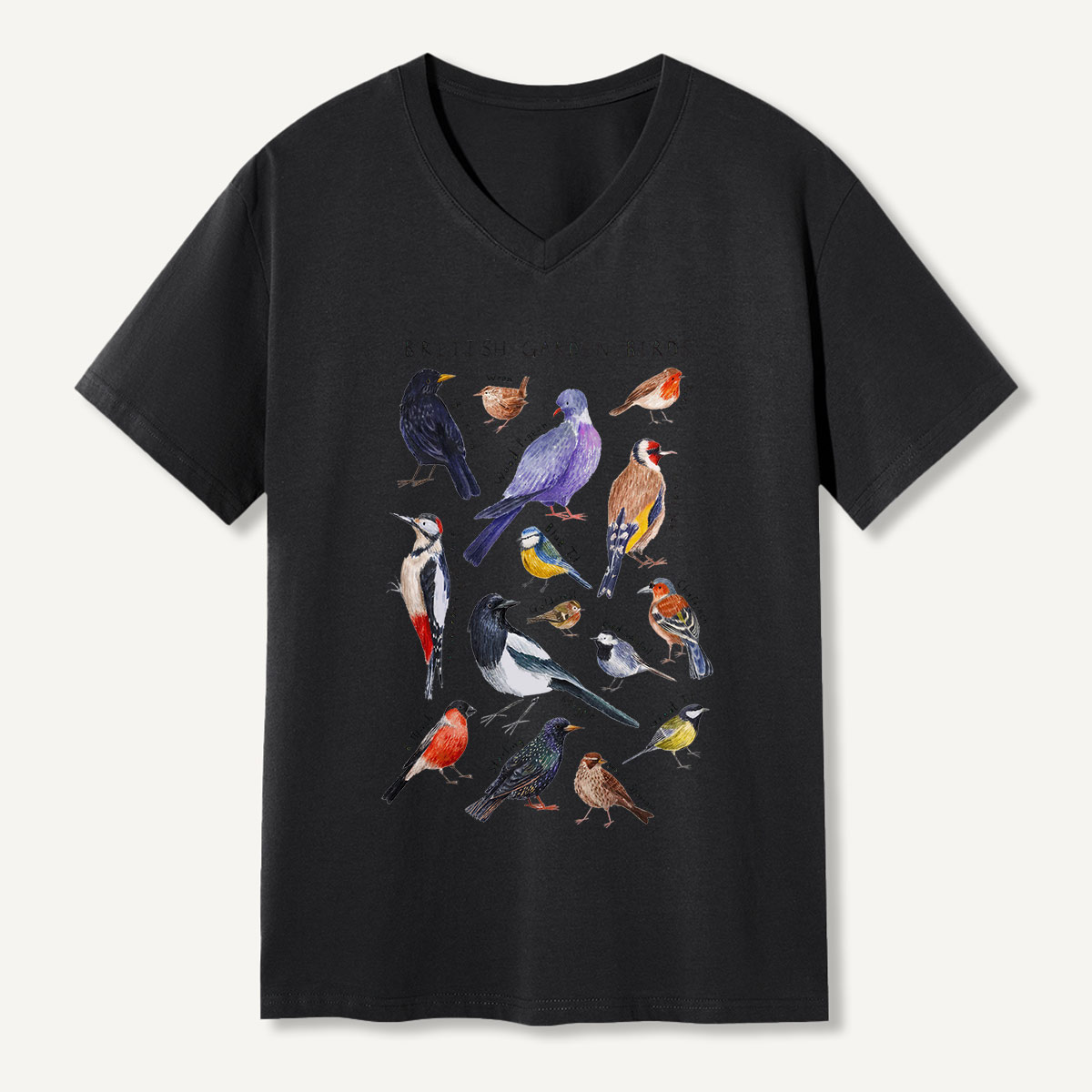 Botanical Garden Birds Wildlife Birdwatching V-neck T-Shirt
