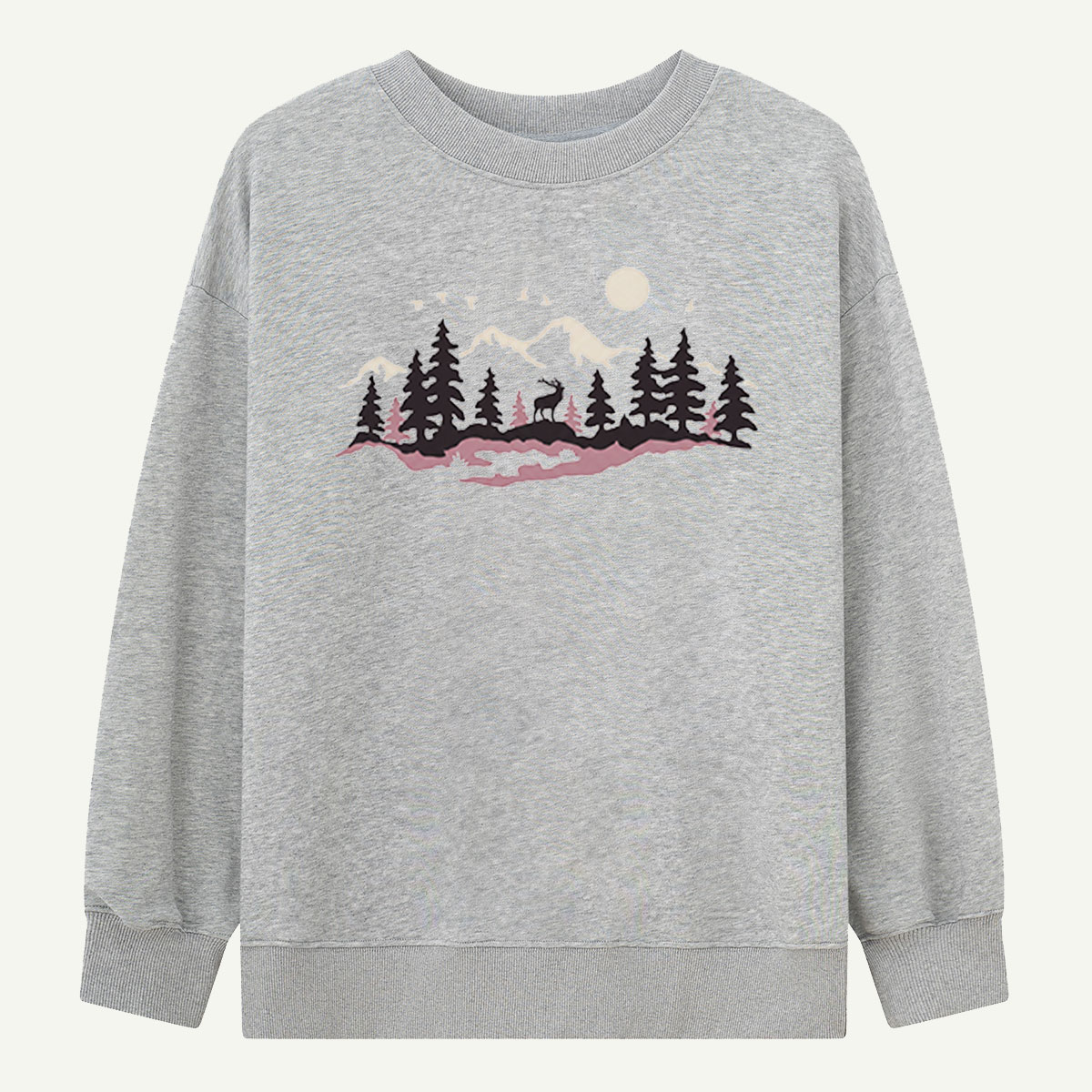Tall Pines With Tiny Birds Sweatshirts