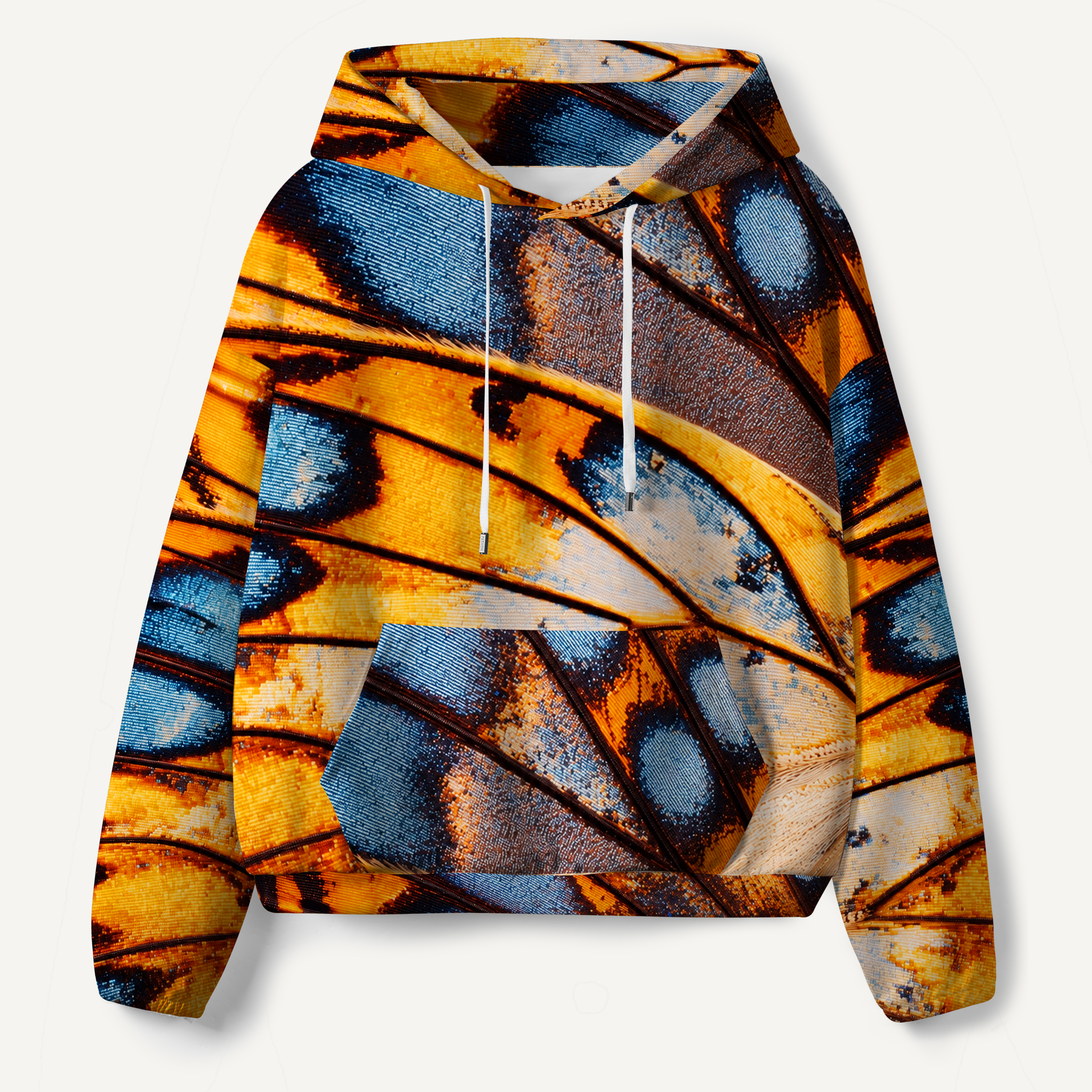 Monarch Butterfly Wing Macro All-over Printed Hoodie