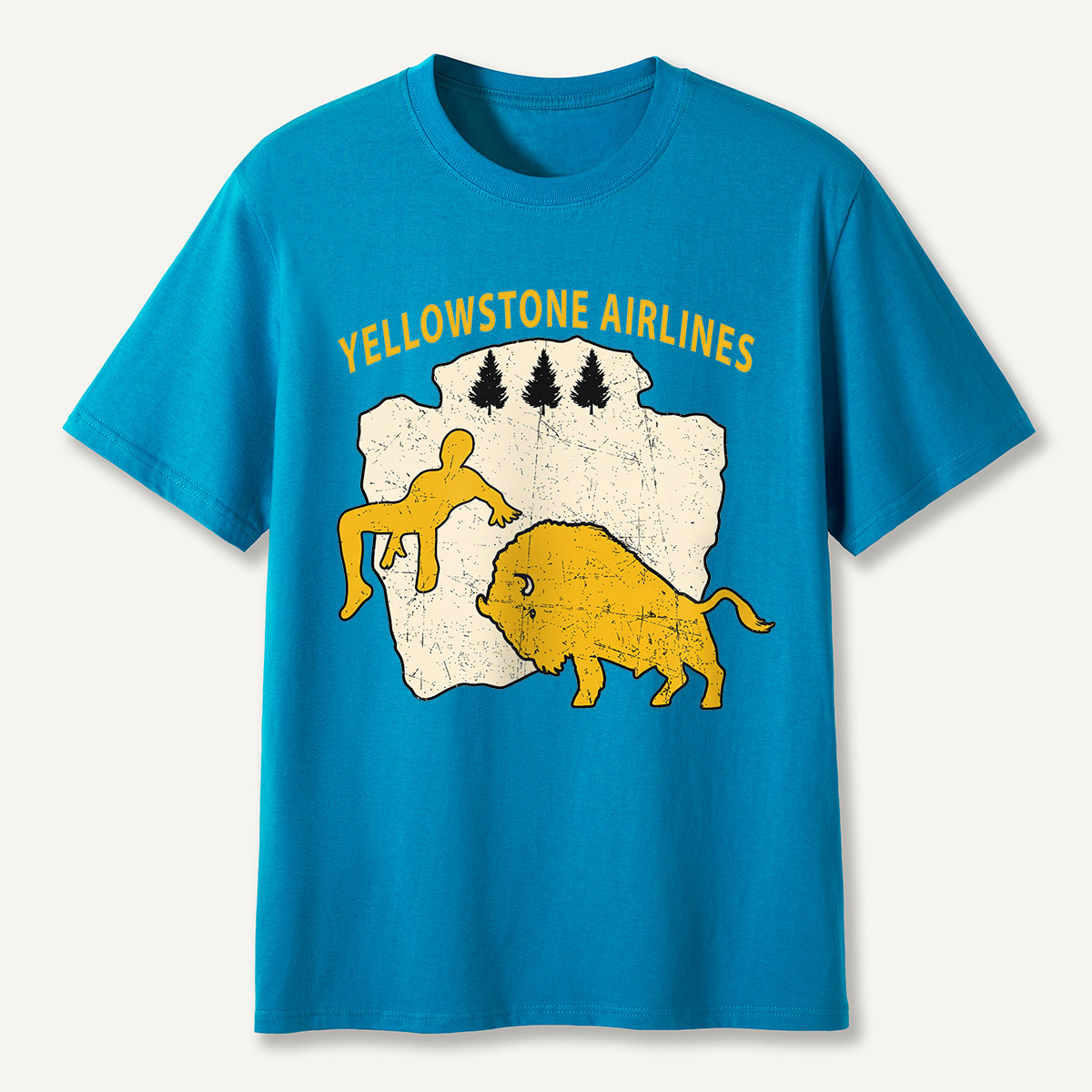 Yellowstone Airlines Bison Toss T-Shirt
