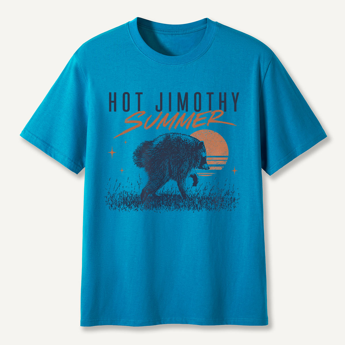 Hot Jimothy Summer Retro Raccoon T-Shirt