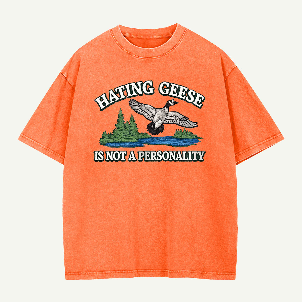 Hating Geese Washed T-Shirt