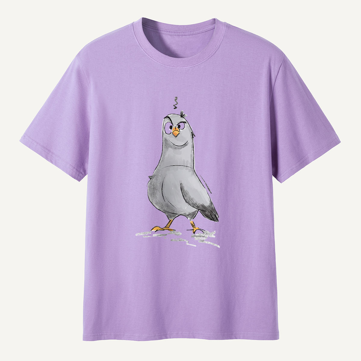 Cheeky Pigeon Sketch Cartoon  T-Shirt