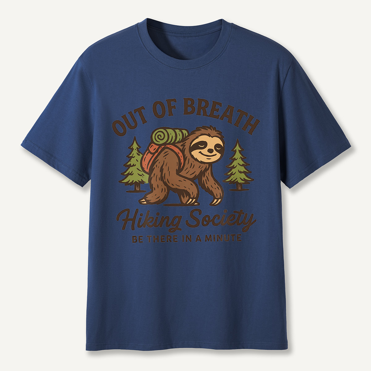Out of Breath Hiking Society Sloth T-Shirt