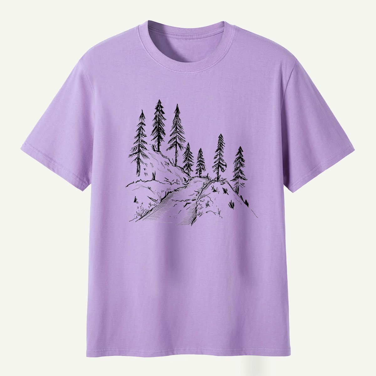 Pine Forest Ridge Sketch T-Shirt