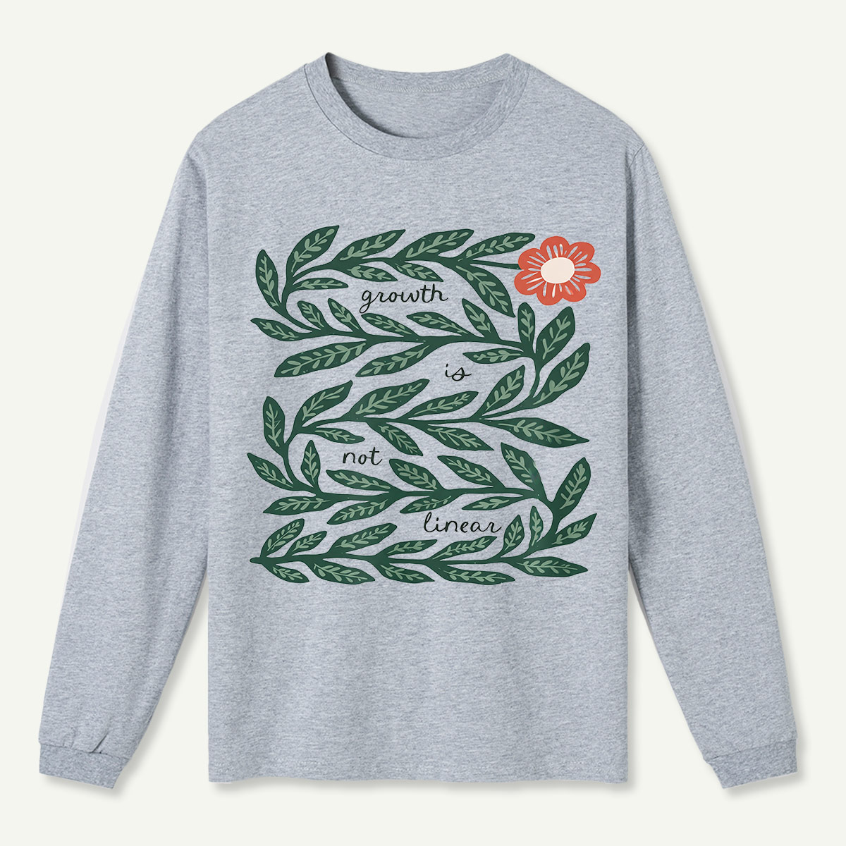 Growth Vine Art Long Sleeve T-Shirt