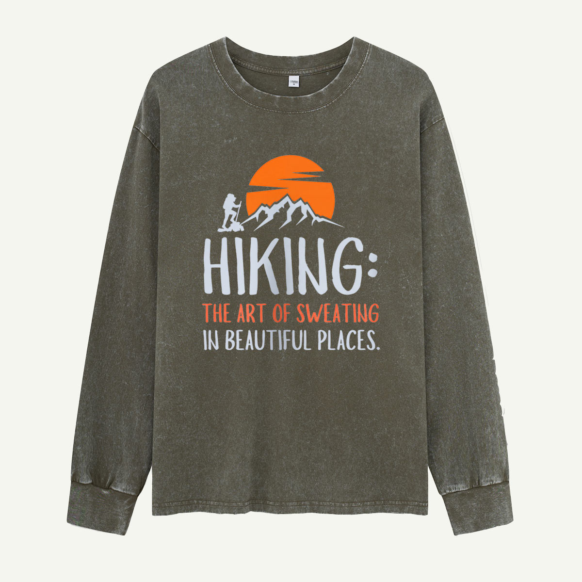 Hiking the Art of Sweating Washed Long Sleeves