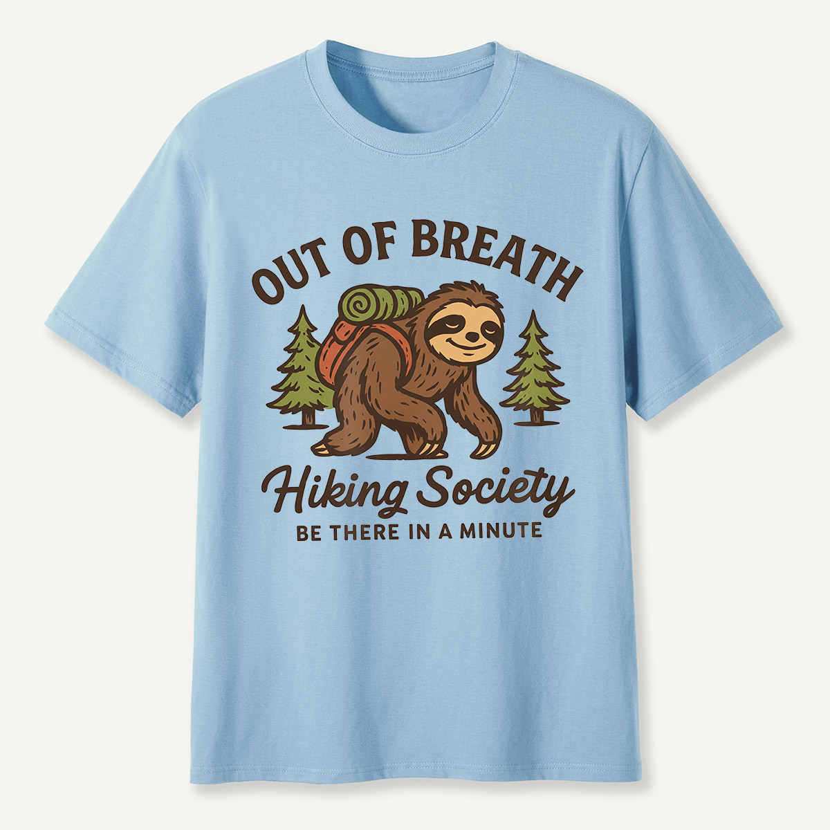 Out of Breath Hiking Society Sloth T-Shirt