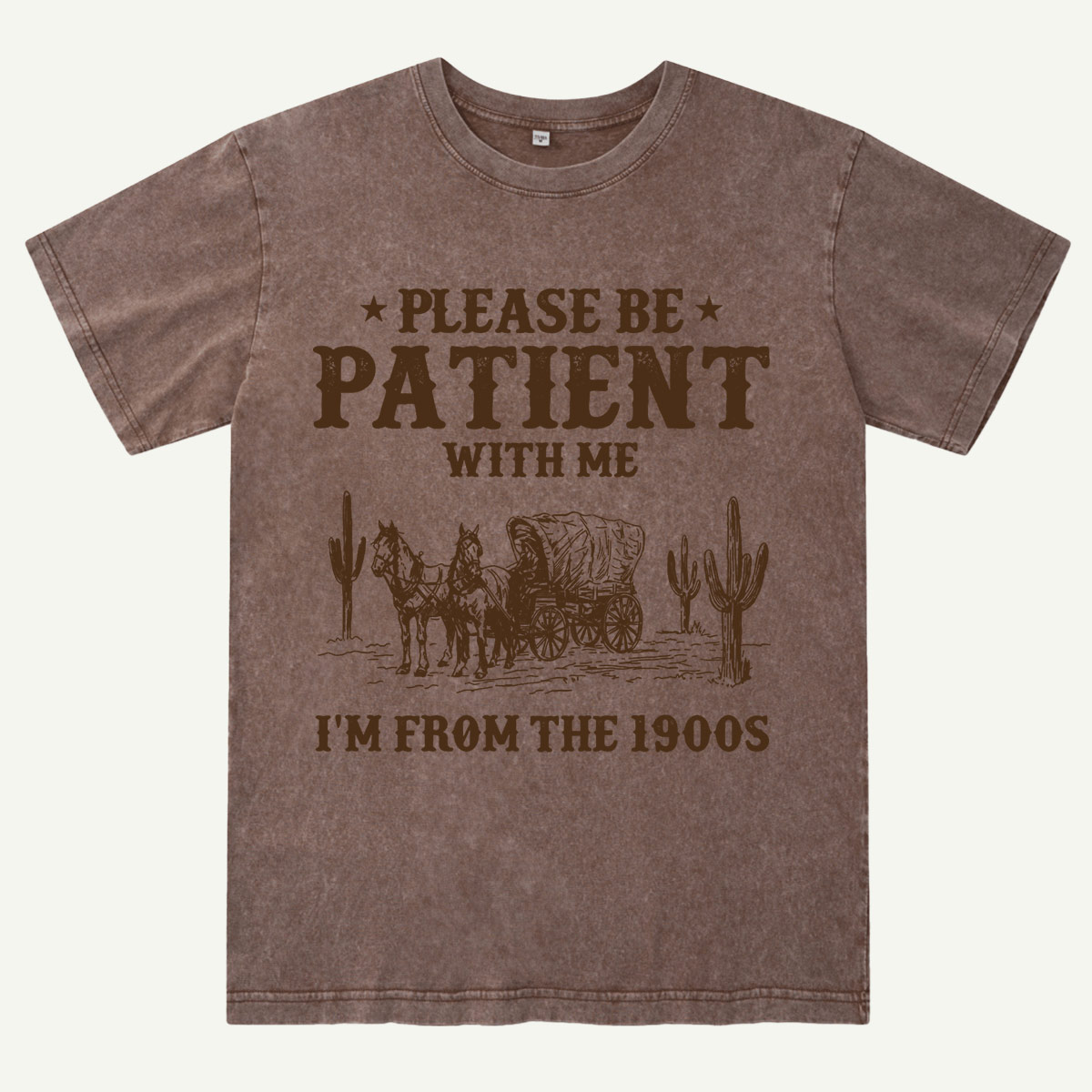Please Be Patient With Me I'm From the 1900s Washed T-Shirt